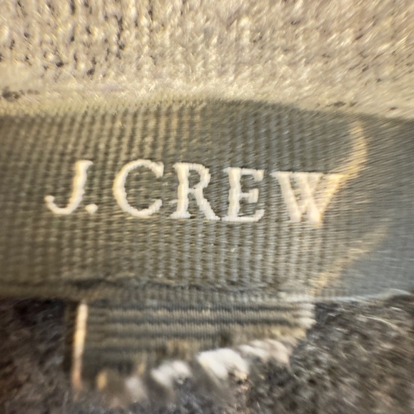 J. Crew Gray and Tan Crew Neck Sweater with French Bulldog Design - Picture 5 of 5